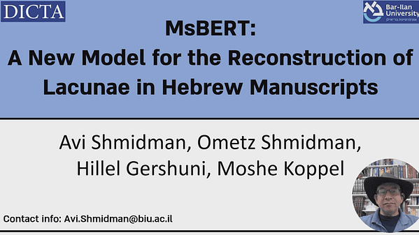MsBERT: A New Model for the Reconstruction of Lacunae in Hebrew Manuscripts
