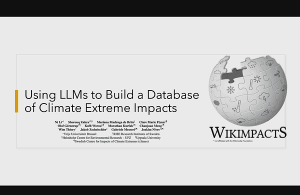 Using LLMs to Build a Database of Climate Extreme Impacts