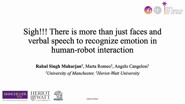 Sigh!!! There Is More Than Just Faces and Verbal Speech to Recognize Emotion in Human-Robot Interaction