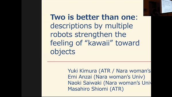 Two Is Better Than One: Explanations by Multiple Robots Strengthen the Feeling of Kawaii Toward Objects