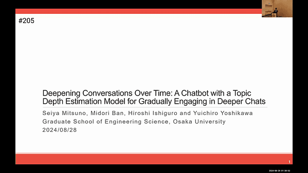 Deepening Conversations Over Time: A Chatbot with a Topic Depth Estimation Model for Gradually Engaging in Deeper Chats