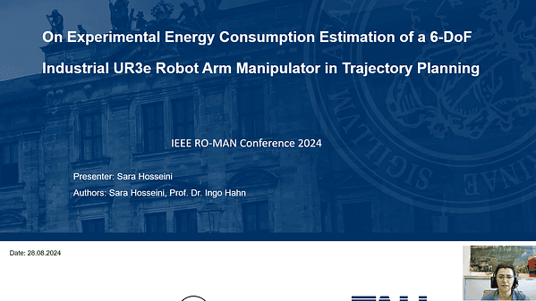 On Experimental Energy Consumption Estimation of a 6-DoF Industrial UR3e Robot Arm Manipulator in Trajectory Planning