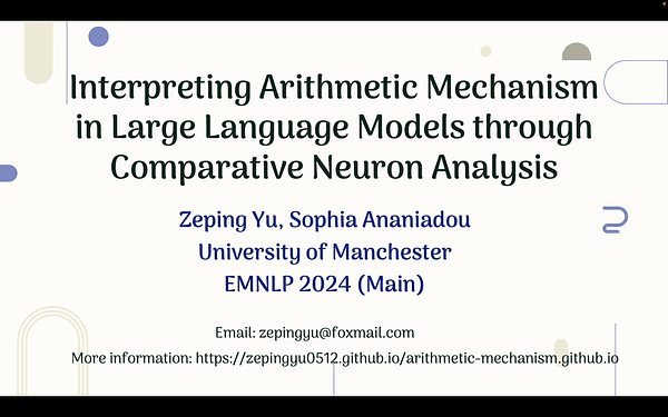Interpreting Arithmetic Mechanism in Large Language Models through Comparative Neuron Analysis