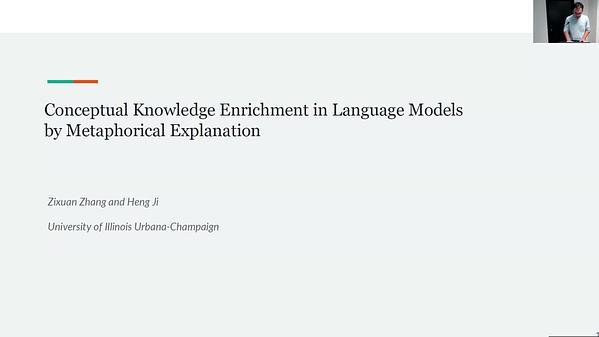 Enriching Conceptual Knowledge in Language Models through Metaphorical Reference Explanation