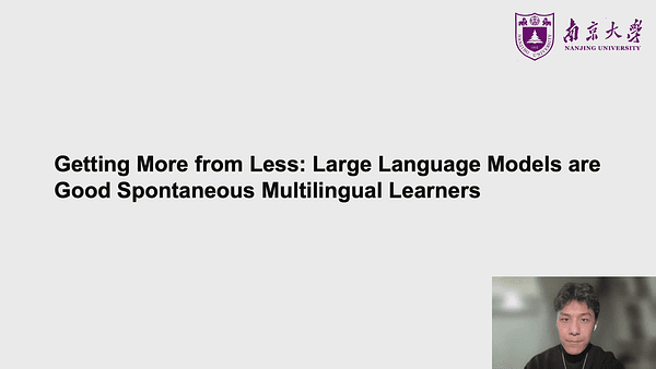 Getting More from Less: Large Language Models are Good Spontaneous Multilingual Learners