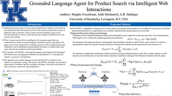 Grounded Language Agent for Product Search via Intelligent Web Interactions