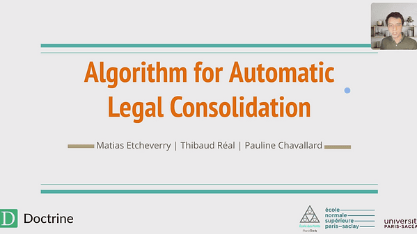 Algorithm for Automatic Legislative Text Consolidation