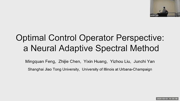 Optimal Control Operator Perspective and a Neural Adaptive Spectral Method