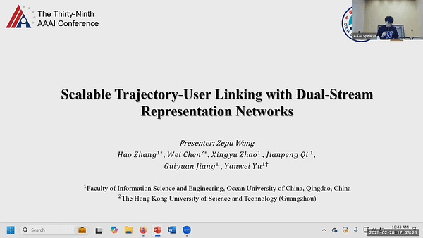 Scalable Trajectory-User Linking with Dual-Stream Representation Networks