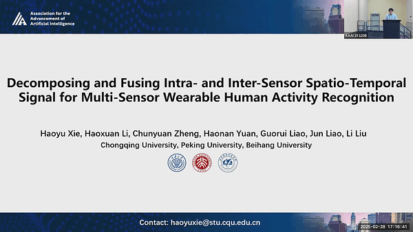 Decomposing and Fusing Intra- and Inter-Sensor Spatio-Temporal Signal for Multi-Sensor Wearable Human Activity Recognition