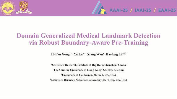 Domain Generalized Medical Landmark Detection via Robust Boundary-Aware Pre-Training