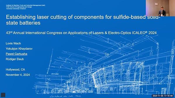 Establishing Laser Cutting of Components for Sulfide-Based Solid-State Batteries