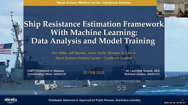 Ship Resistance Estimation Framework with Machine Learning: Data Analysis and Model Training 