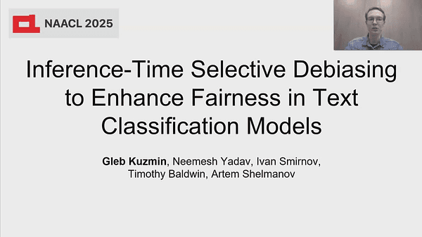 Inference-Time Selective Debiasing to Enhance Fairness in Text Classification Models
