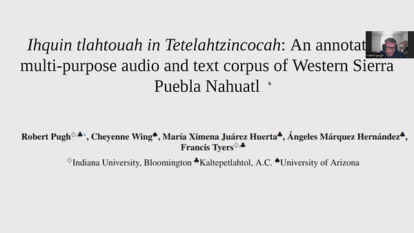 Ihquin tlahtouah in Tetelahtzincocah: An annotated, multi-purpose audio and text corpus of Western Sierra Puebla Nahuatl