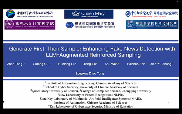 Generate First, Then Sample: Enhancing Fake News Detection with LLM-Augmented Reinforced Sampling
