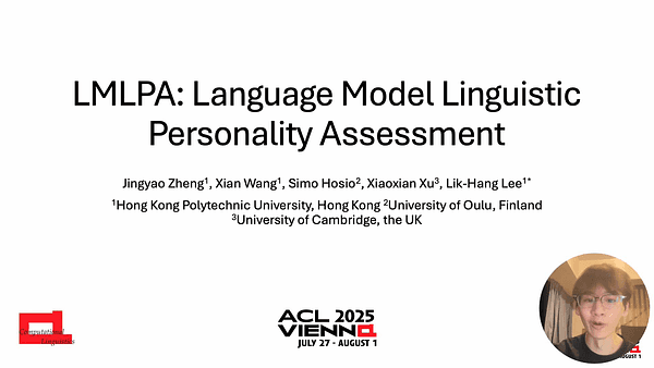 LMLPA: Language Model Linguistic Personality Assessment