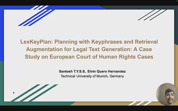 LexKeyPlan: Planning with Keyphrases and Retrieval Augmentation for Legal Text Generation: A Case Study on European Court of Human Rights Cases
