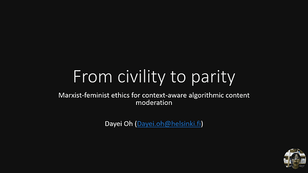 From civility to parity: Marxist-feminist ethics for context-aware algorithmic