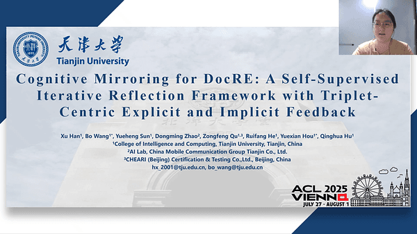 Cognitive Mirroring for DocRE: A Self-Supervised Iterative Reflection Framework with Triplet-Centric Explicit and Implicit Feedback