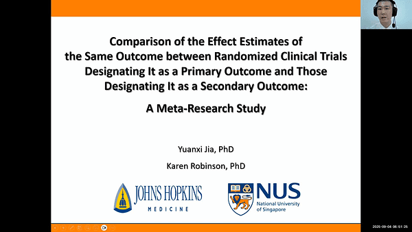 Effect Estimates for the Same Outcomes Designated as Primary vs Secondary in Randomized Clinical Trials: A Meta-Research Study