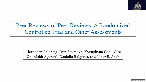Peer Reviews of Peer Reviews: A Randomized Controlled Trial and Other Assessments