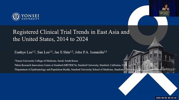 Registered Clinical Trial Trends in East Asia and the United States, 2014 to 2025