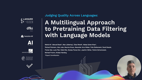 Judging Quality Across Languages: A Multilingual Approach to Pretraining Data Filtering with Language Models