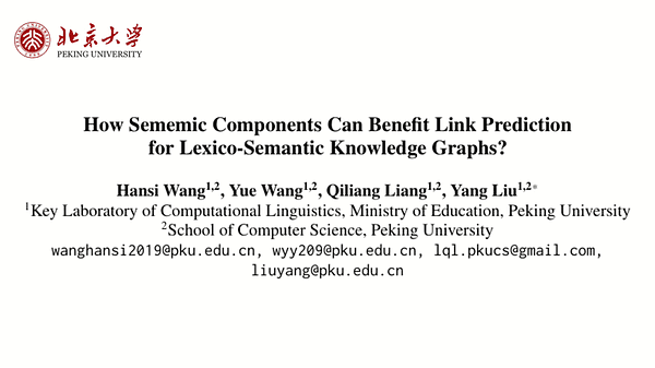 How Sememic Components Can Benefit Link Prediction for Lexico-Semantic Knowledge Graphs?