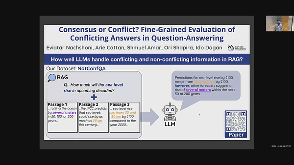 Consensus or Conflict? Fine-Grained Evaluation of Conflicting Answers in Question-Answering