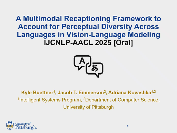 A Multimodal Recaptioning Framework to Account for Perceptual Diversity Across Languages in Vision-Language Modeling
