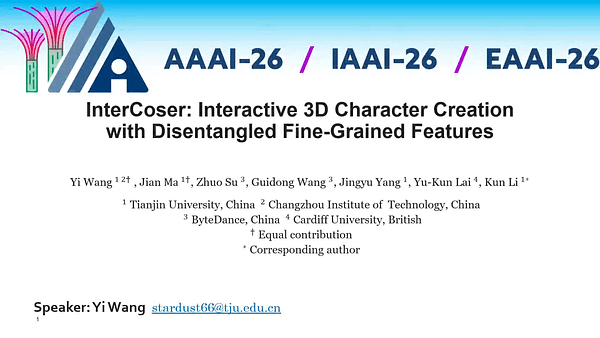 InterCoser: Interactive 3D Character Creation with Disentangled Fine-Grained Features