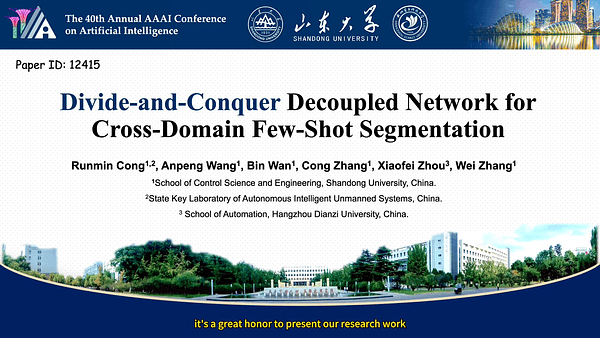 Divide-and-Conquer Decoupled Network for Cross-Domain Few-Shot Segmentation