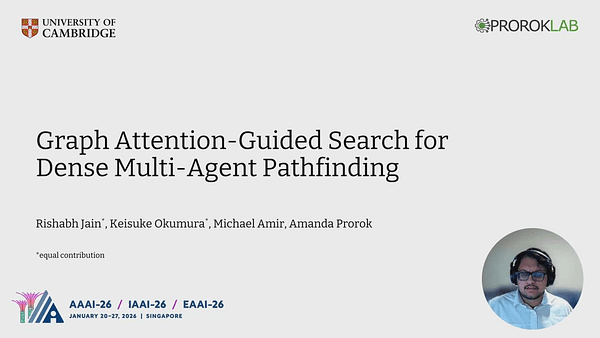 Graph Attention-Guided Search for Dense Multi-Agent Pathfinding