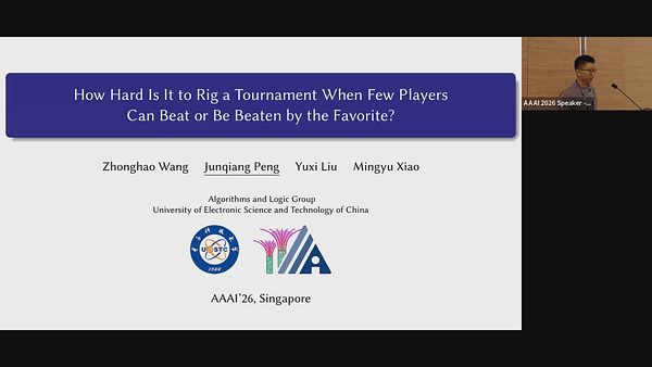 How Hard Is It to Rig a Tournament When Few Players Can Beat or Be Beaten by the Favorite?