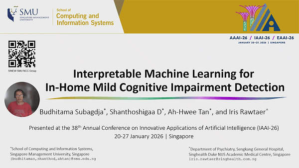 Interpretable Machine Learning for In-Home Mild Cognitive Impairment Detection