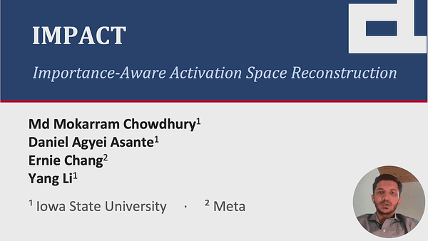 IMPACT: Importance-Aware Activation Space Reconstruction