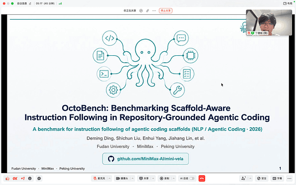 OctoBench: Benchmarking Scaffold-Aware Instruction Following in Repository-Grounded Agentic Coding