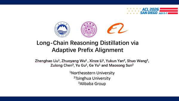 Long-Chain Reasoning Distillation via Adaptive Prefix Alignment