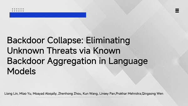 Backdoor Collapse: Eliminating Unknown Threats Via Known Backdoor Aggregation In Language Models