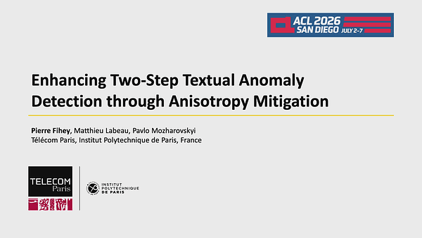 Enhancing Two Steps Textual Anomaly Detection through Anisotropy Mitigation