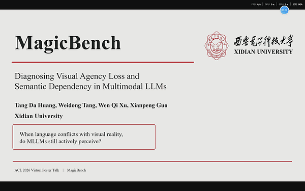 MagicBench: Diagnosing Visual Agency Loss and Semantic Dependency in Multimodal LLMs