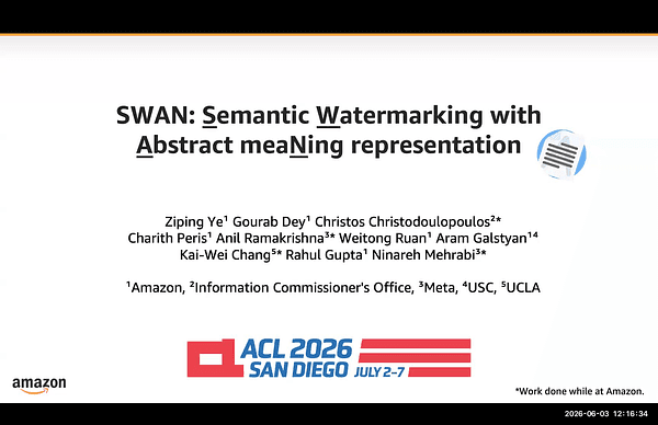 SWAN: Semantic Watermarking with Abstract Meaning Representation