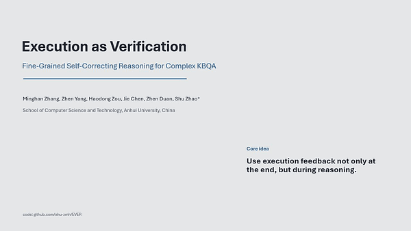 Execution as Verification: Fine-Grained Self-Correcting Reasoning for Complex KBQA