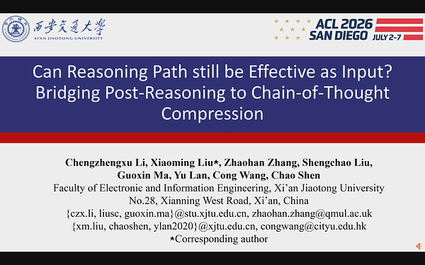 Can Reasoning Path still be Effective as Input? Bridging Post-Reasoning to Chain-of-Thought Compression