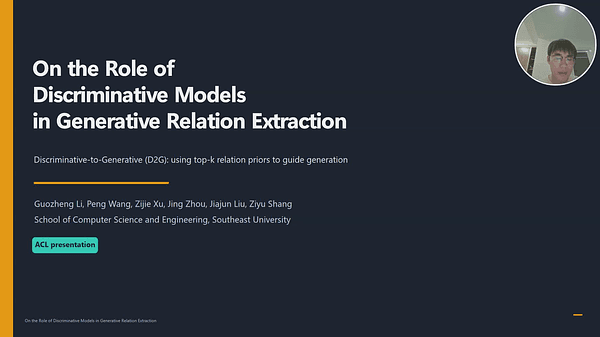 On the Role of Discriminative Models in Generative Relation Extraction
