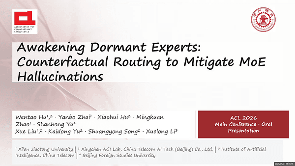 Awakening Dormant Experts:Counterfactual Routing to Mitigate MoE Hallucinations