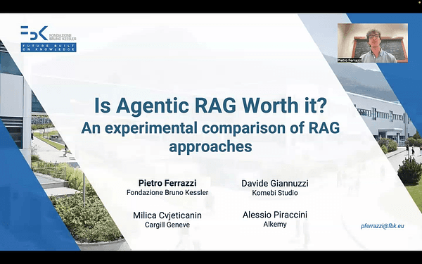 Is Agentic RAG worth it? An experimental comparison of RAG approaches