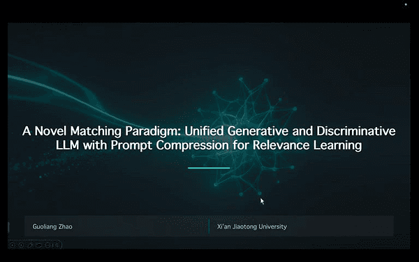 A Novel Matching Paradigm: Unified Generative and Discriminative LLM with Prompt Compression for Relevance Learning