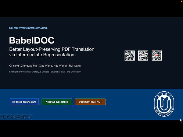 BabelDOC: Better Layout-Preserving PDF Translation via Intermediate Representation